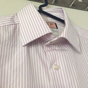 Thomas PINK Pink stripe dress shirt